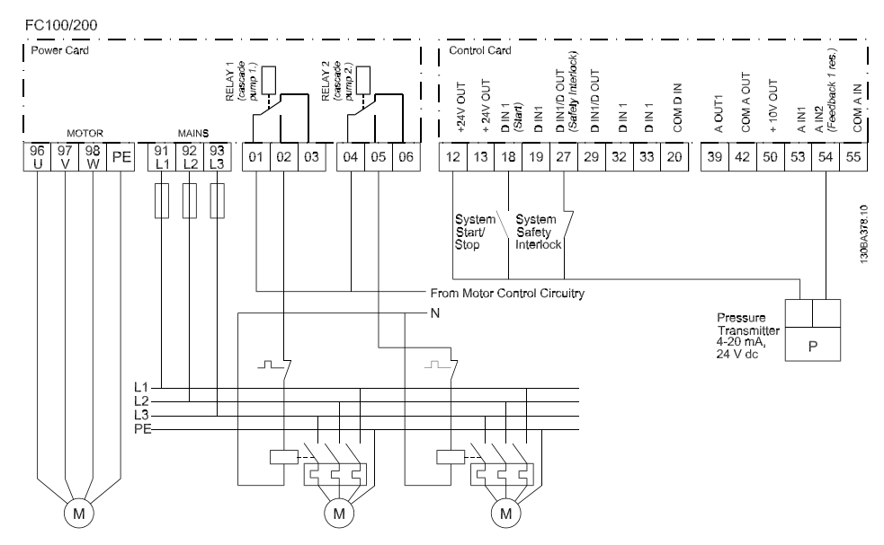 Vlt danfoss схема подключения