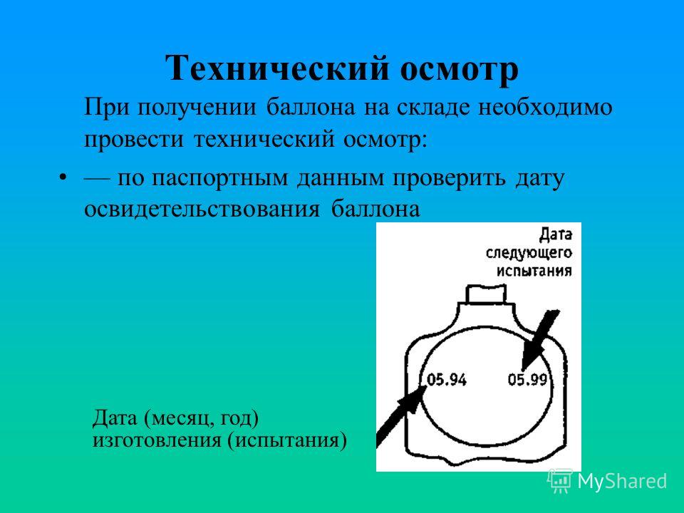 Поверка баллонов