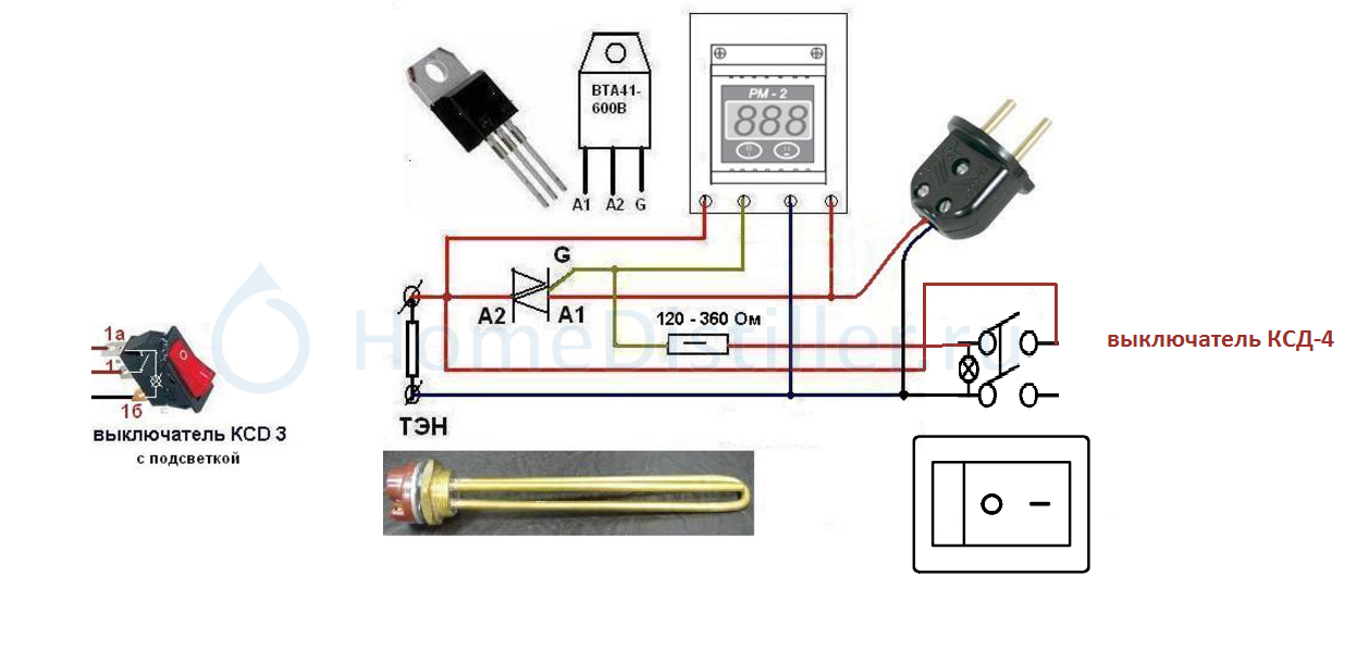 Bta16 600b схема