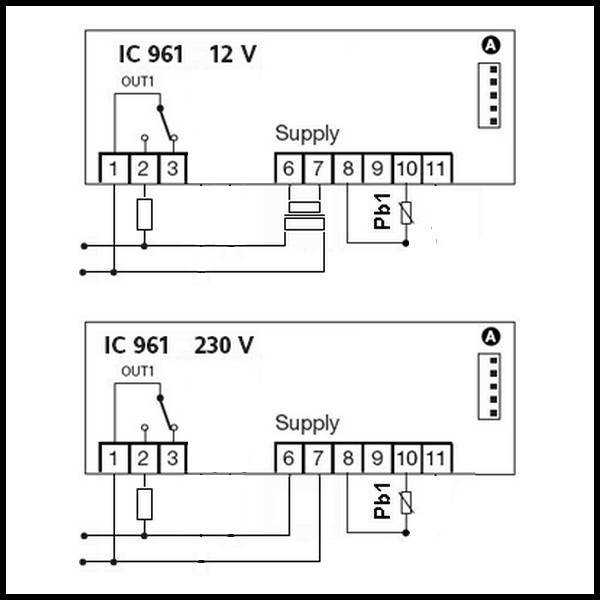 Схема подключения контроллера eliwell 974